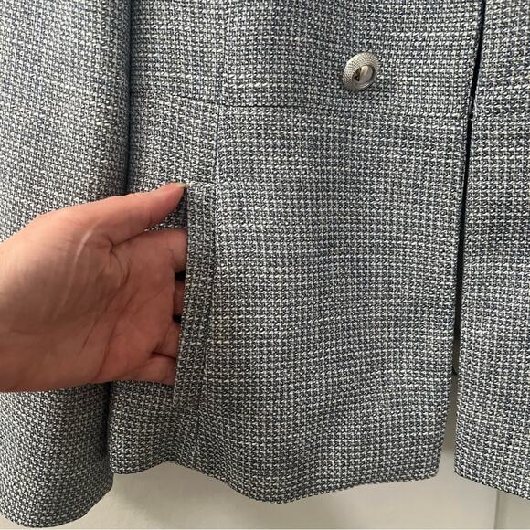 Zara TEXTURED BLAZER Size Large - Picture 12 of 13